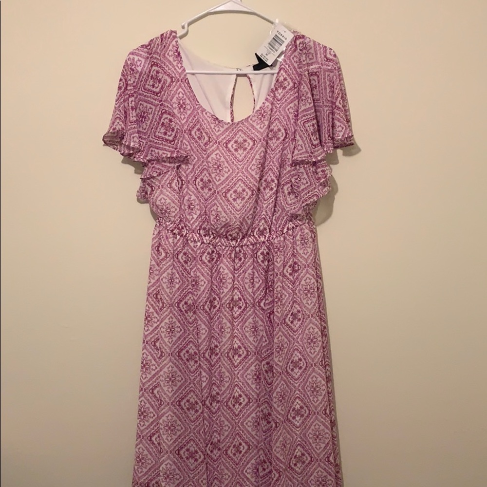 Pink Patterned Dress